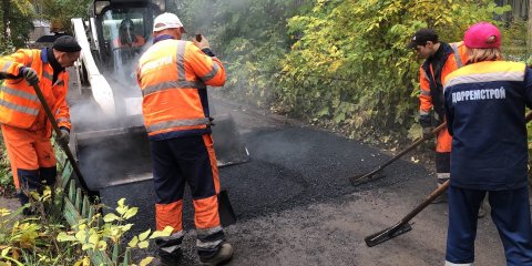 В Ульяновске продолжается ямочный ремонт дворов