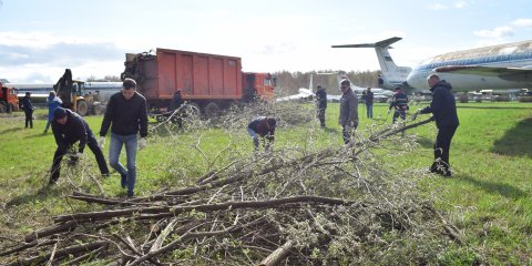 В Ульяновске благоустраивается территория музея гражданской авиации