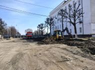В центре Ульяновска ведётся первый этап благоустройства Театрального сквера