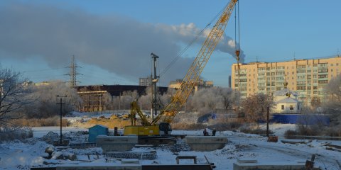 На восьмой опоре нового моста через Свиягу забетонировали все буронабивные сваи