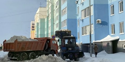 Ульяновские дорожники поддерживают высокие темпы вывоза снега