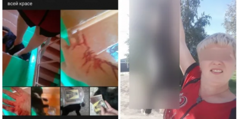 Жертвоприношение кота и "крестный ход" с ним по улице