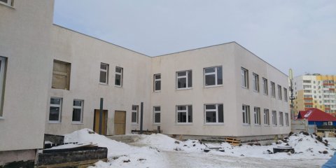 Готовность детского сада на улице Шигаева составляет порядка 55%