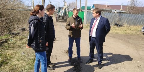 На Мостовой продолжается укрепление водоотводных канав