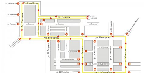В Ульяновске на время проведения областной легкоатлетической эстафеты перекроют движение транспорта