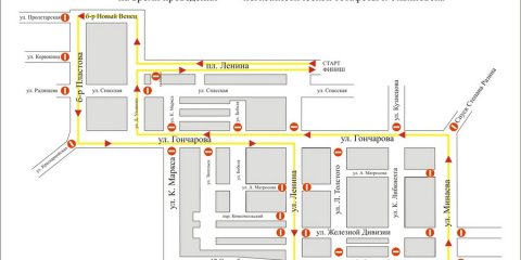 23 апреля в центре Ульяновска ограничат движение транспорта