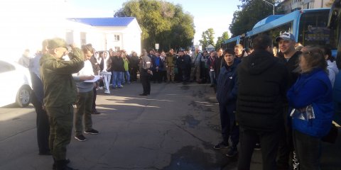 Ульяновские резервисты отправляются на военные сборы