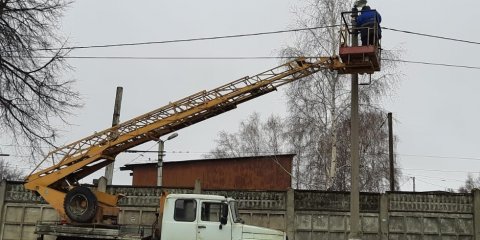 Ульяновские коммунальщики восстанавливают уличное освещение