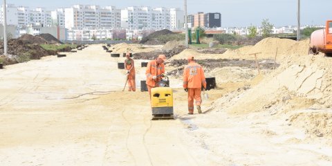 По нацпроекту «Жильё и городская среда» в Ульяновске ведётся строительство двух автодорог