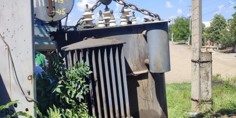 Ульяновцы повысили надёжность электроснабжения Луганского посёлка Успенка