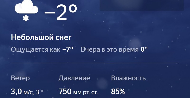 Погода в Ульяновске сегодня: дождь, мороз и слякоть