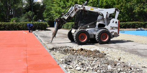 Для жителей Засвияжского района возводят физкультурно-оздоровительный комплекс открытого типа