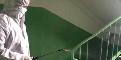В Ульяновске продолжается дезинфекция общественного транспорта и жилого фонда