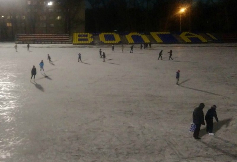 Катки на стадионах "ТРУД" и "ВОЛГА" в Ульяновске открыты для всех