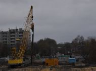 На восьмой опоре моста в створе улиц Шевченко и Смычки забетонировали шесть буронабивных свай из 20