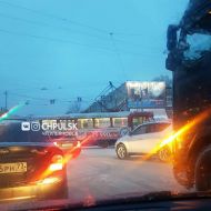 ДТП на Нариманова парализовало движение на въезде в Ульяновск