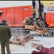 На борьбу с несанкционированной торговлей в Ульяновске вышла тяжёлая техника