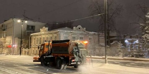 Ночью более ста единиц техники будут очищать улицы Ульяновска от снега