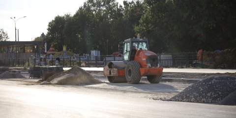 Ремонт дороги вдоль парка &laquo;Прибрежный&raquo; завершат в начале октября