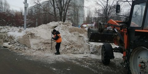 В ночь на 19 февраля снег вывозили с шести улиц Ульяновска