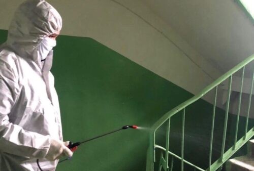 В Ульяновске продолжается дезинфекция общественного транспорта и жилого фонда