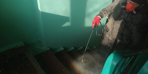 В Ульяновске продезинфицировали 645 многоквартирных домов