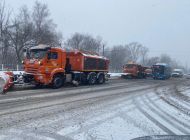 Дорожные службы Ульяновска устраняют последствия снегопада