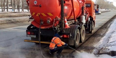 В Ульяновске ведётся очистка ливнёвок и ремонт дорог холодным асфальтом