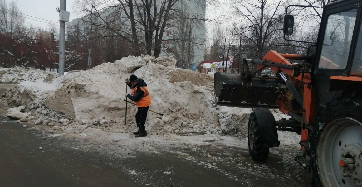 В ночь на 19 февраля снег вывозили с шести улиц Ульяновска