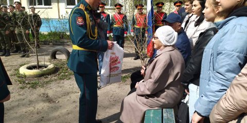 Парад под окнами: для ульяновских ветеранов проводят концерты во дворах