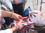 Ульяновским водителям раздают ленточки в цветах флага России
