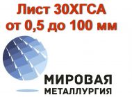 Сталь 30ХГСА, лист 30ХГСА, полоса ст.30ХГСА