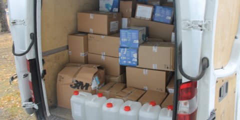 Ульяновская медсанчасть получила 2,6 тонн средств индивидуальной защиты