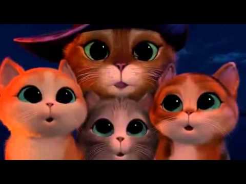 Смотреть мультфильм кот в сапогах и три котёнка